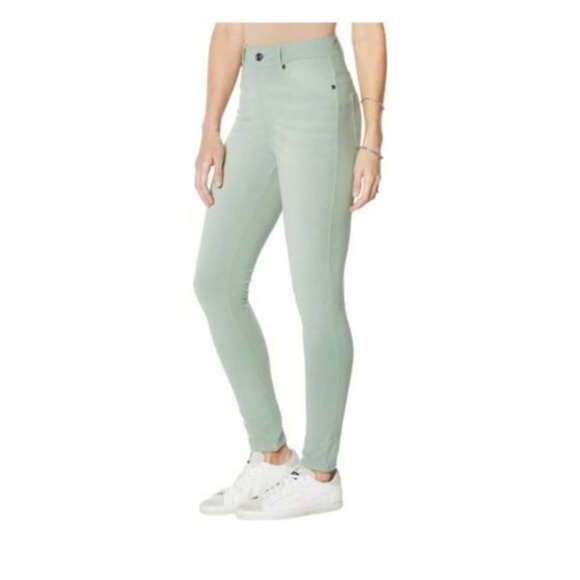 Diane Gilman Knit Flex STRETCH Skinny Jegging Jeans, Moss Green Size 5X NEW! - Picture 2 of 15